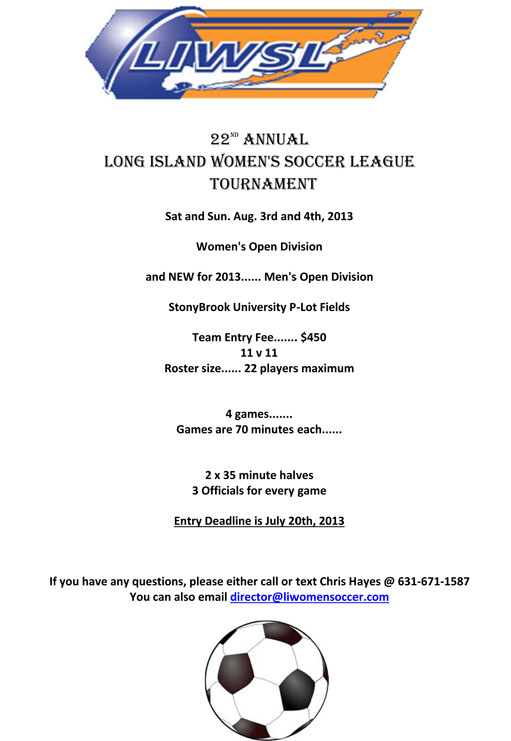 22nd Annual LIWSL Tournament